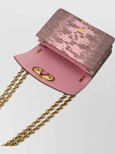 Valentino Snake-effect Leather Shoulder Bag In Multi