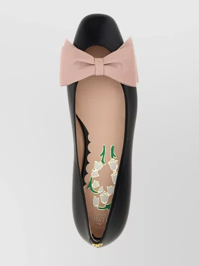 Valentino 'bowow' Ballet Flats Featuring Bow Detail In Black