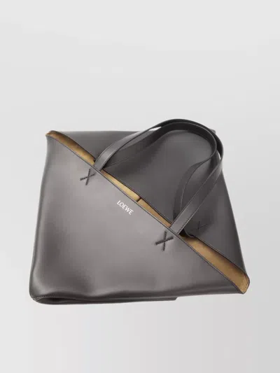 Loewe Xl Puzzle Fold Tote Bag In Black