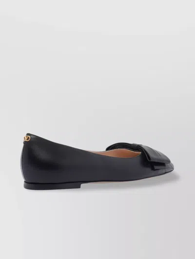 Valentino Bowow Ballerina Flats In Black
