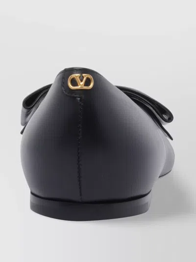 Valentino Bowow Ballerina Flats In Black