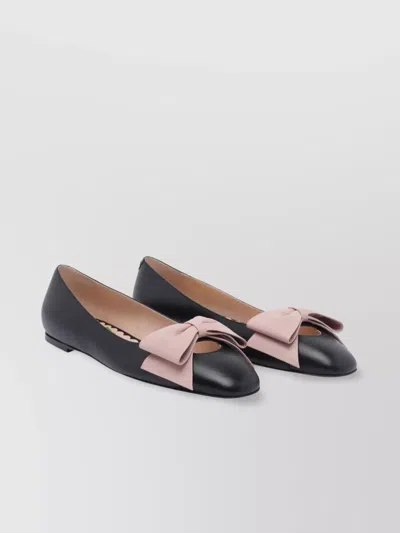 Valentino 'bowow' Ballet Flats Featuring Bow Detail In Black