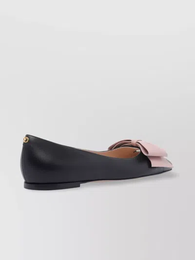 Valentino 'bowow' Ballet Flats Featuring Bow Detail In Black
