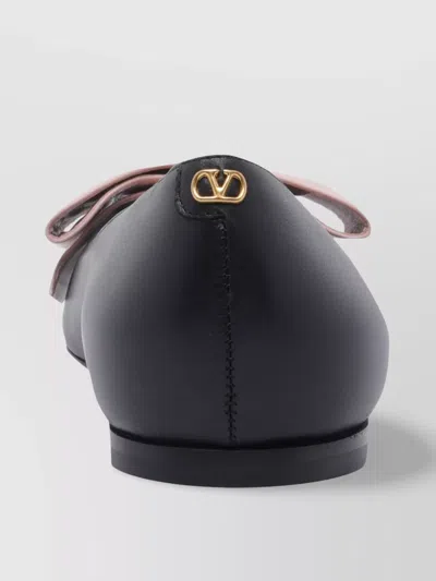 Valentino 'bowow' Ballet Flats Featuring Bow Detail In Black