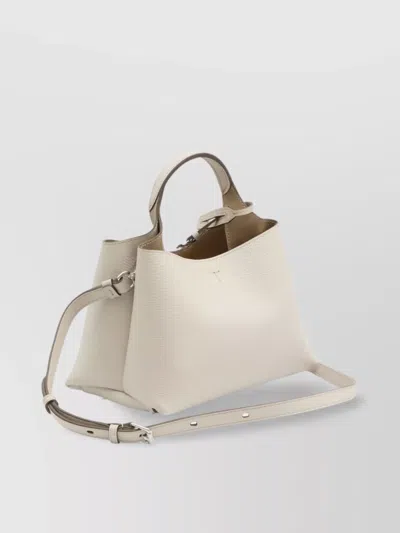 Tod's Tote Bag Small Adjustable Strap In White