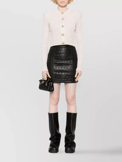 Balmain Nude Pb Labyrinth Cardigan In Neutral