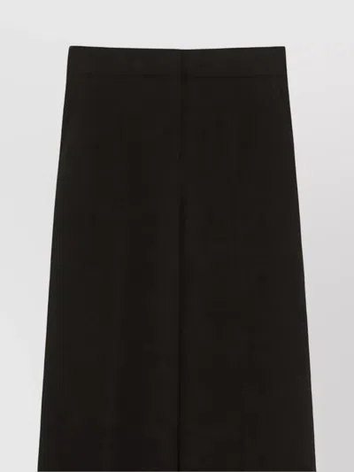 Max Mara Tailored Trousers Tuxedo Style In Black