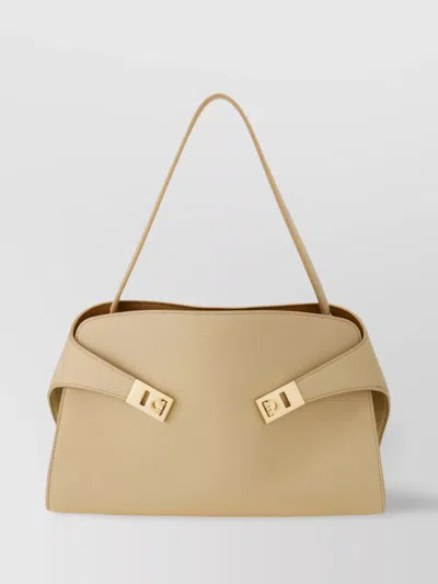 Ferragamo Soft Shoulder Bag Hug Structured Shape
