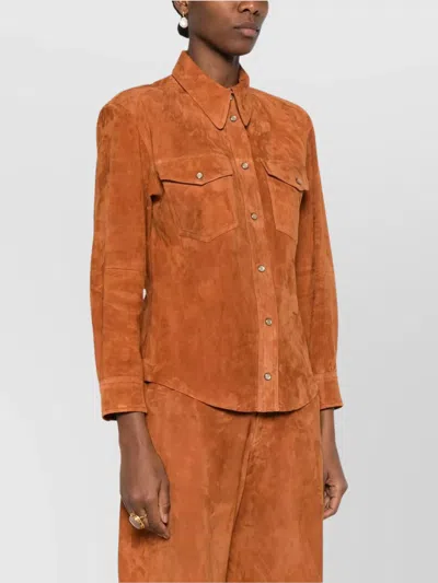 Isabel Marant Delcia Shirt In Orange