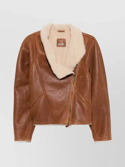 Isabel Marant Blondine Short Jacket In Brown
