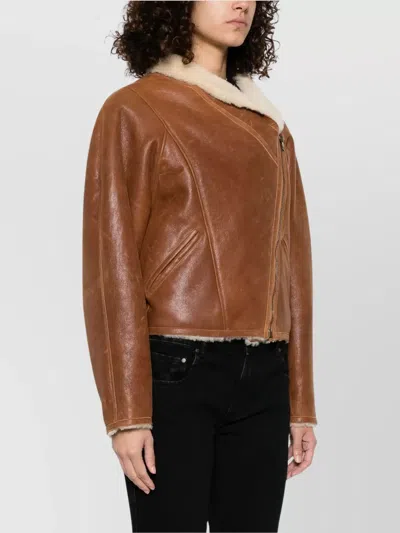 Isabel Marant Blondine Short Jacket In Brown