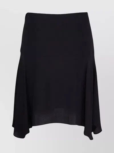 Stella Mccartney Reverse Asymmetric High Waist Skirt In Blue