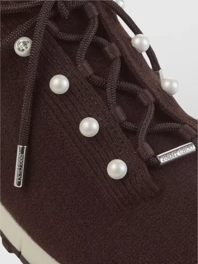 Jimmy Choo Veles Sneakers In Brown