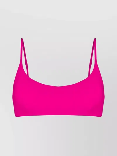 Mc2 Saint Barth Judy Scoop Neckline Adjustable Straps In Pink