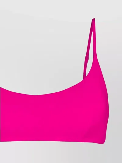 Mc2 Saint Barth Judy Scoop Neckline Adjustable Straps In Pink