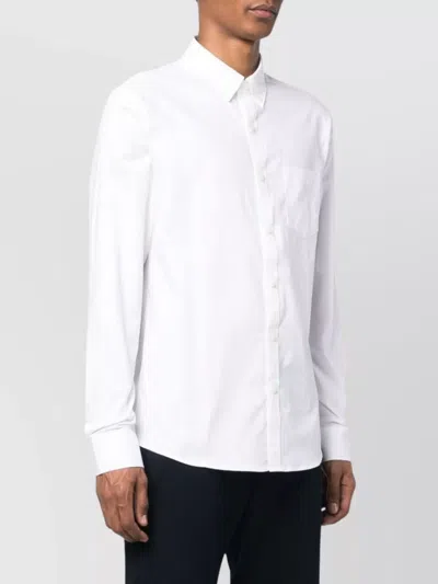 Michael Kors Slim Fit Linen Shirt In White