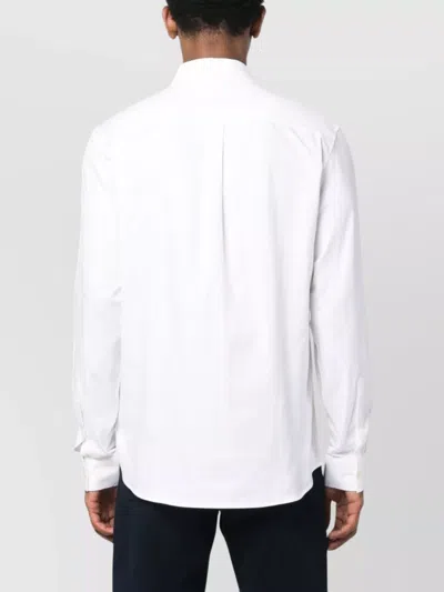 Michael Kors Slim Fit Linen Shirt In White