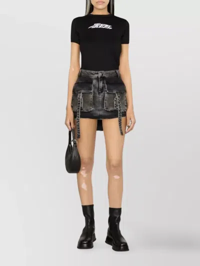 Ambush Black Graphic Print T-shirt In Black