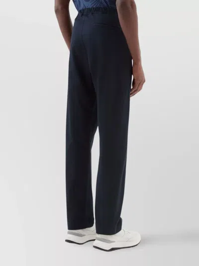 Woolrich Straight-leg Cotton Chino Trousers In Black