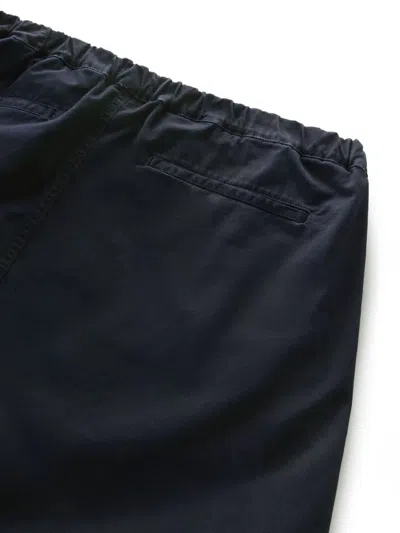 Woolrich Straight-leg Cotton Chino Trousers In Black