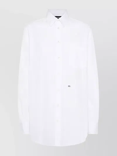 Dsquared2 Maxi Dean Shirt In White
