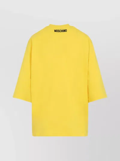 Moschino Yellow T-shirt With Smile In Yellow