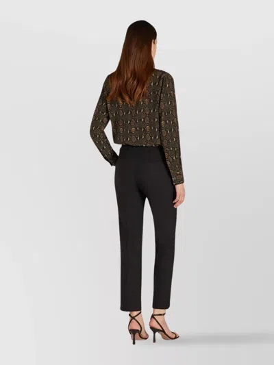 Incotex Trousers Back Side Pockets Belt Loops In Black