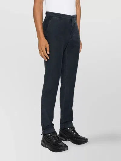 Incotex Trousers With Back Pockets And Belt Loops In Black