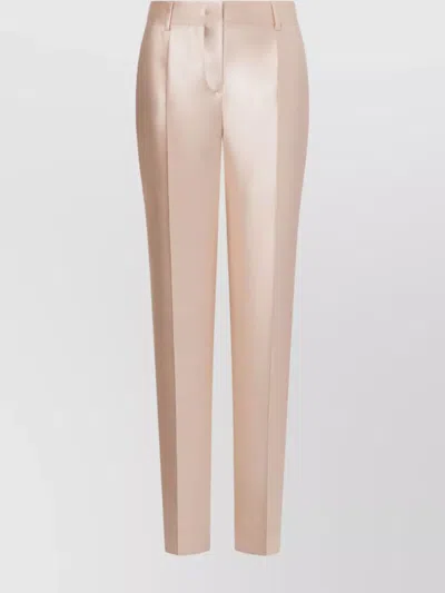 Alberta Ferretti Alberta Ferreti Nude Mikado Tailored Pants In Pink