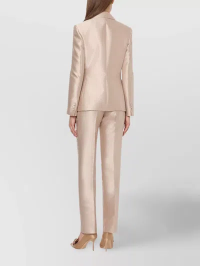 Alberta Ferretti Alberta Ferreti Nude Mikado Tailored Pants In Pink