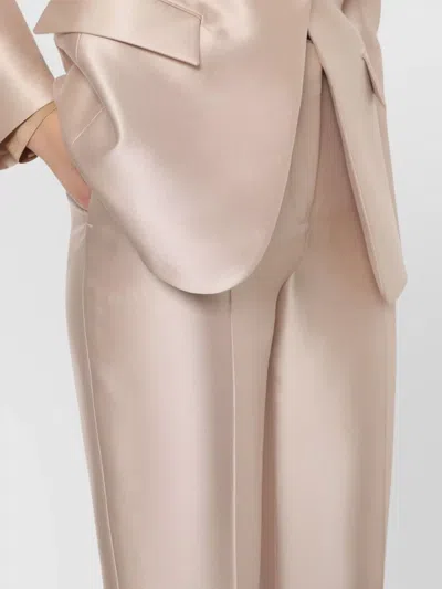 Alberta Ferretti Alberta Ferreti Nude Mikado Tailored Pants In Pink