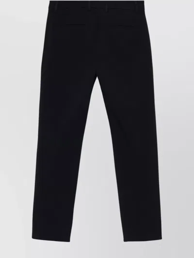 Incotex Contemporary Crop Trousers Pressed Crease In Black