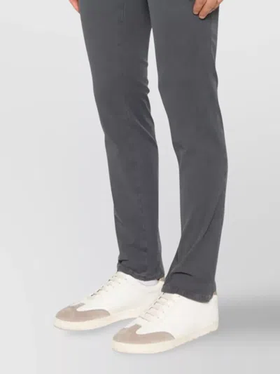 Incotex Tapered Trousers With Belt Loops And Double Welt Pockets In Gray