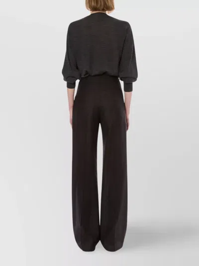 Alberta Ferretti Trousers In Black