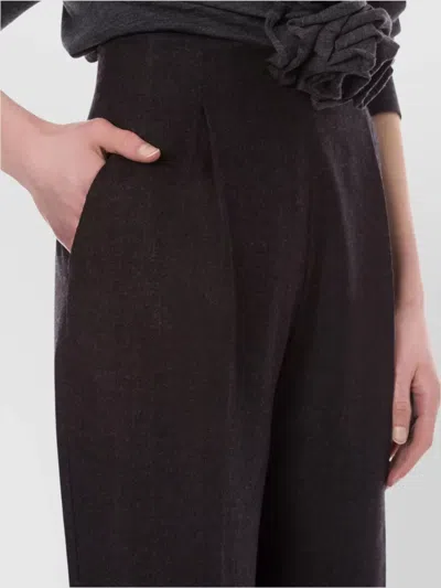 Alberta Ferretti Trousers In Black