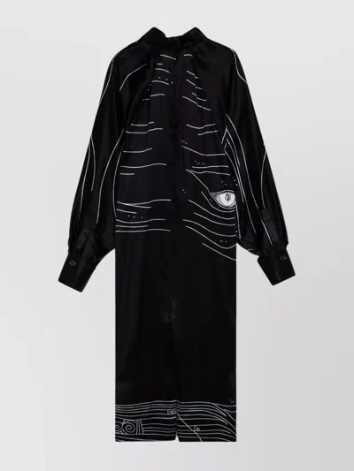 Ferragamo Adidas Originals Baloon Mini Dress In Black