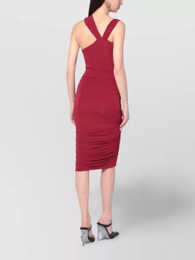 Isabel Marant One-shoulder Ethel Dress In Light Burgundy In Purple