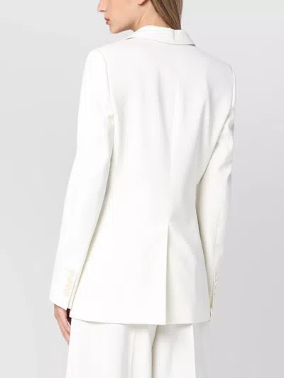 Stella Mccartney Ivory Wool Single-breasted Jacket In White