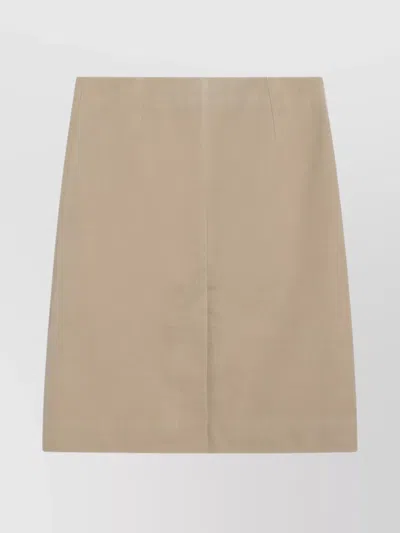 Burberry Beige Cotton Skirt In Neutral