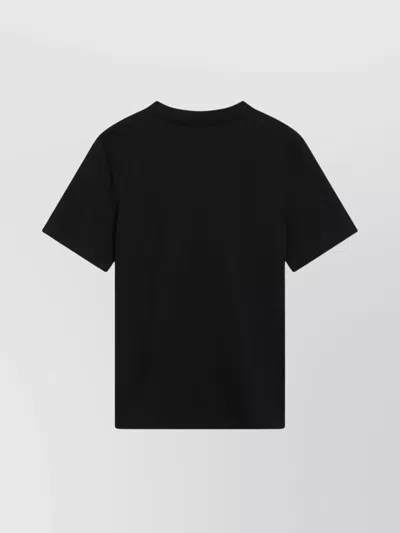 Burberry Black T-shirt With Equestrian Knight Design