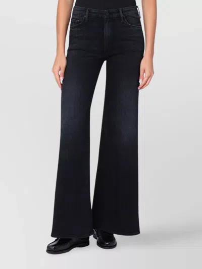 Mother The Roller Sneak Flared Jeans In Blue