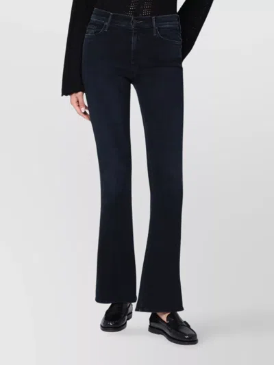 Mother The Weekender Cropped Jeans In Black In Black
