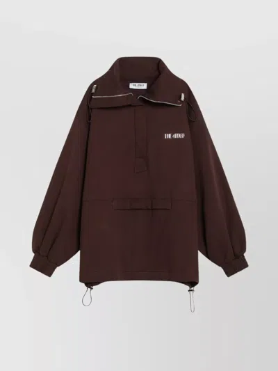 Attico Cotton Sweatshirt Logo 251wcb00091jjf007a R Attic 204 In Brown