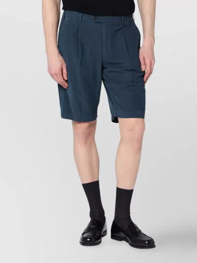 Pt Torino Bermuda Shorts Back Pockets In Blue