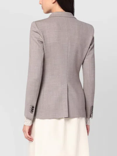 Tagliatore Beige Double-breasted Jacket In Wool Blend In Neutral