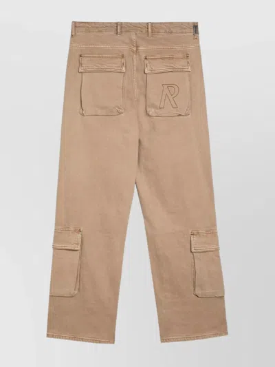 Represent Cargo Trousers With Multiple Pockets In Neutral