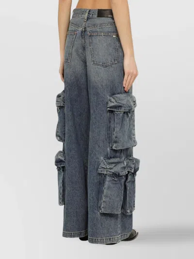 Amiri Grey Cotton Jeans In Gray