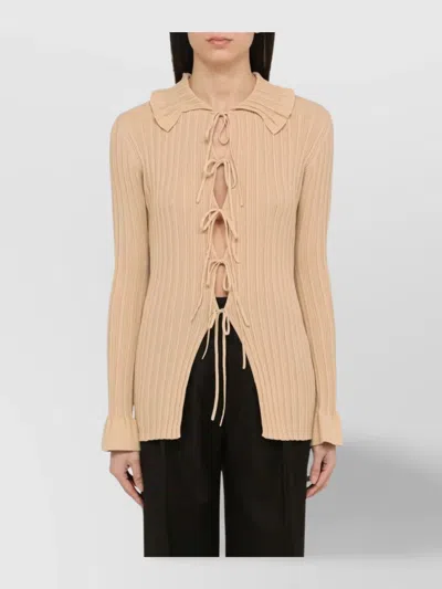 By Malene Birger Devora Beige Knitted Cardigan In Neutral