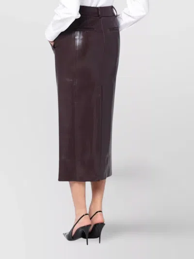 The Andamane Gonna In Similpelle Vinaccia Donna In Burgundy