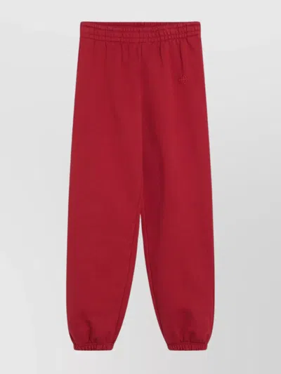 Anine Bing Jogging Pants With Elastic Waistband And Cuffs In Red